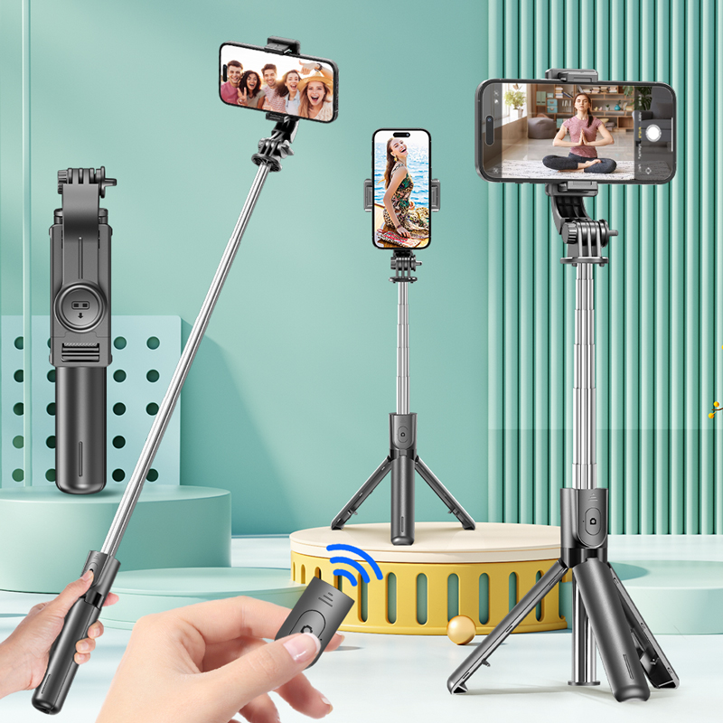 Photography Video Lighting Kit With Adjustable Tripod Stand - Trípode selfie stick con control remoto
