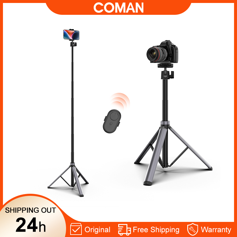 Photography Video Lighting Kit With Adjustable Tripod Stand - Trípode portátil COMAN MT66 para iluminación