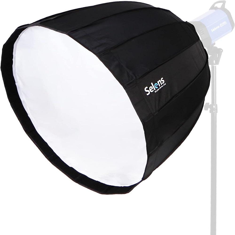 Parabolic Umbrella Deep - Selens-paraguas parabólico plegable de 120cm, kit