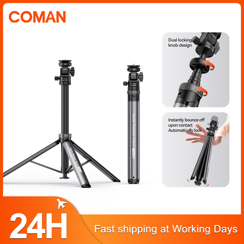 Photography Video Lighting Kit With Adjustable Tripod Stand - COMAN MT68 soporte de luz de