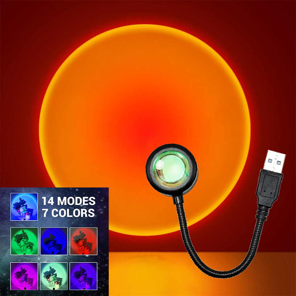 Photography Lighting Mood - Lámpara LED de puesta de sol,