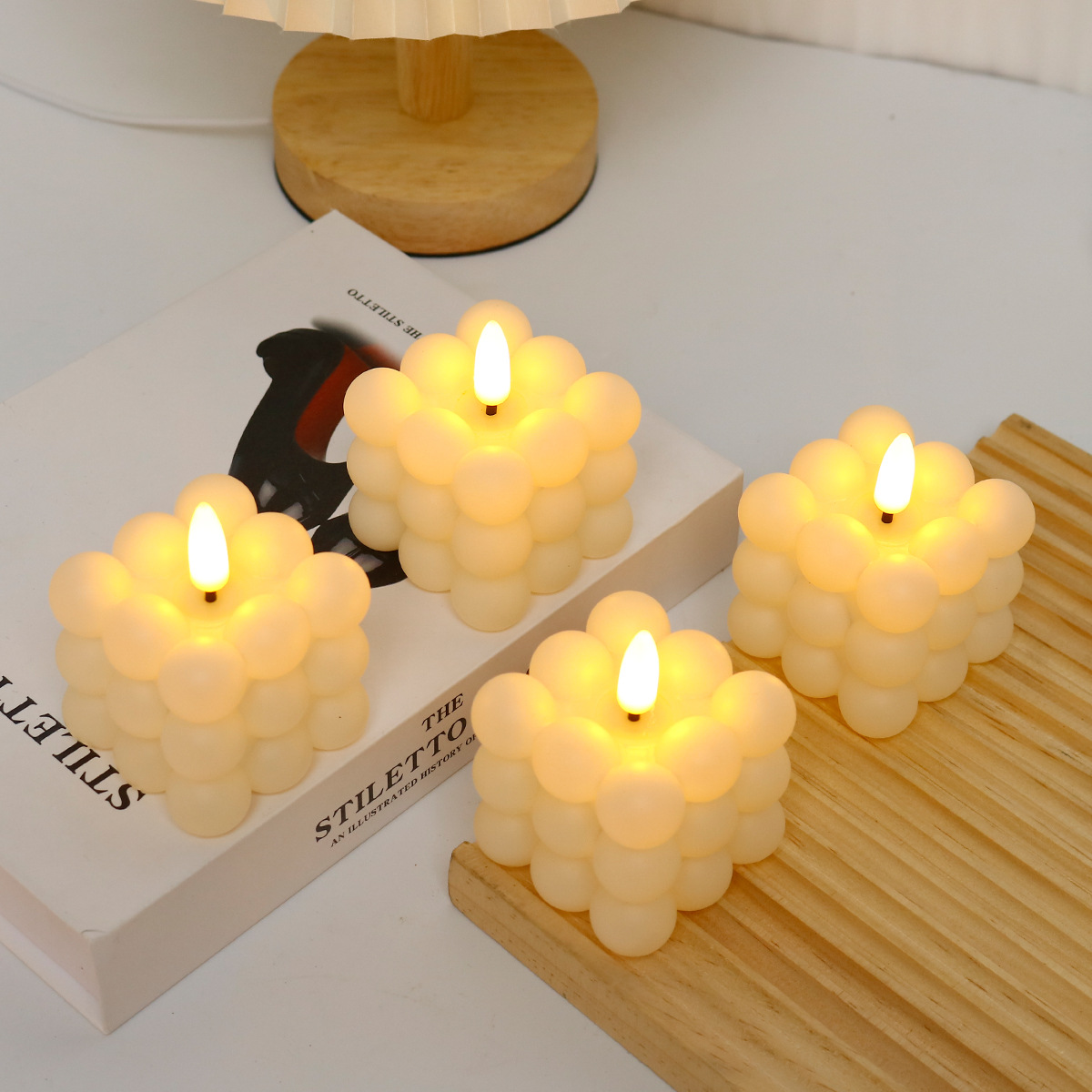 Vela LED en Forma de Cubo para - Photography Lighting reseña y precio