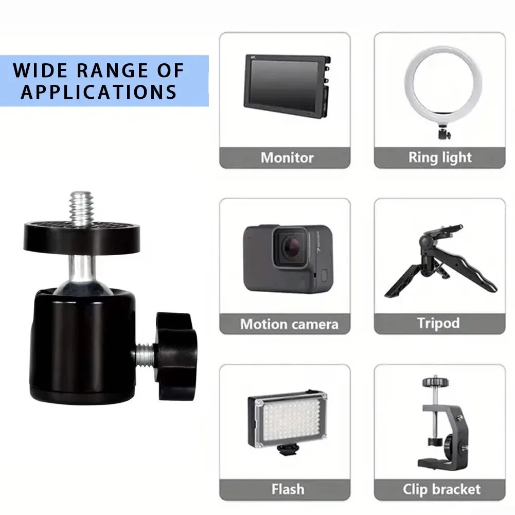 Mini cabezal esférico con torn - Photography Video Lighting Kit With Adjustable Tripod Stand reseña y precio