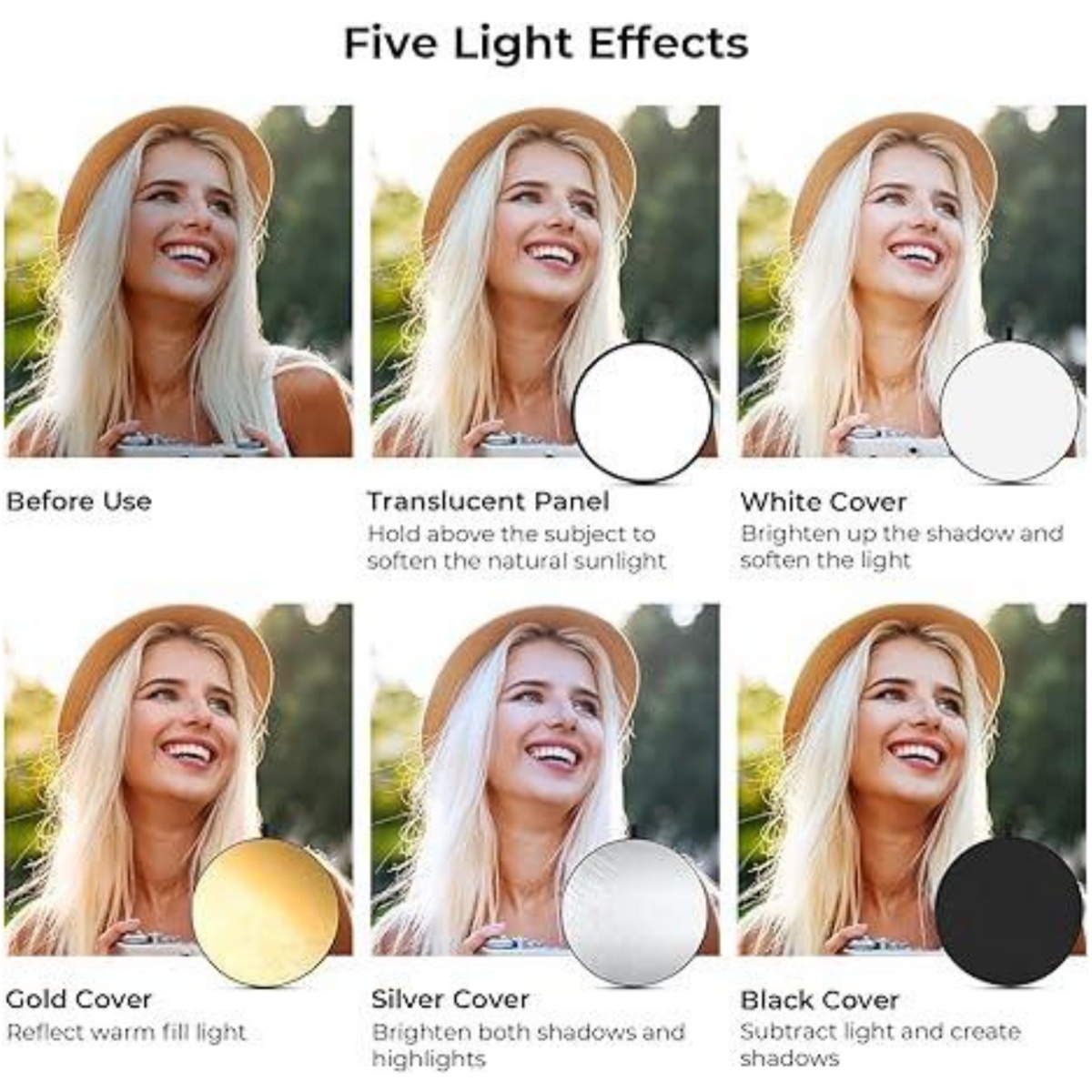 HUANYINGBJB Reflector de fotog - Photography Lighting Outdoor reseña y precio