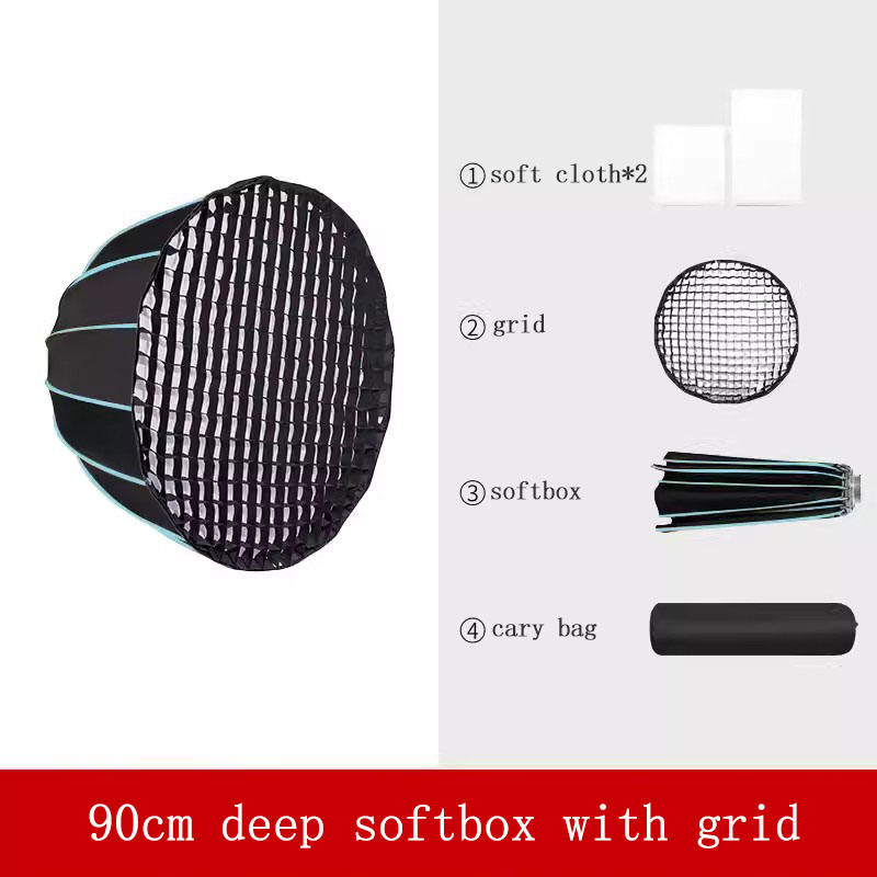 Softbox de 90 cm con Rejilla,  - Parabolic Umbrella Deep reseña y precio