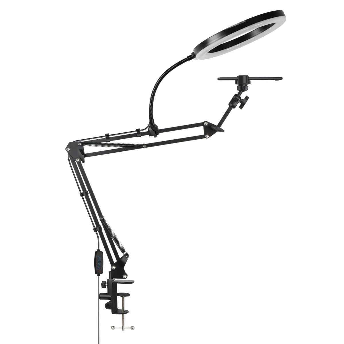 Soporte en vivo para teléfono  - Photography Video Lighting Kit With Adjustable Tripod Stand reseña y precio