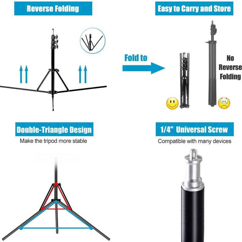 NAGNAHZ-trípode de aleación de - Photography Video Lighting Kit With Adjustable Tripod Stand reseña y precio