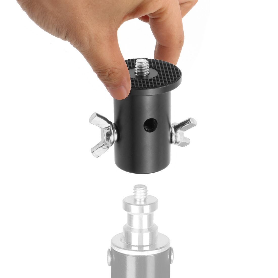 Adaptador de soporte de luz pa - Photography Video Lighting Kit With Adjustable Tripod Stand reseña y precio