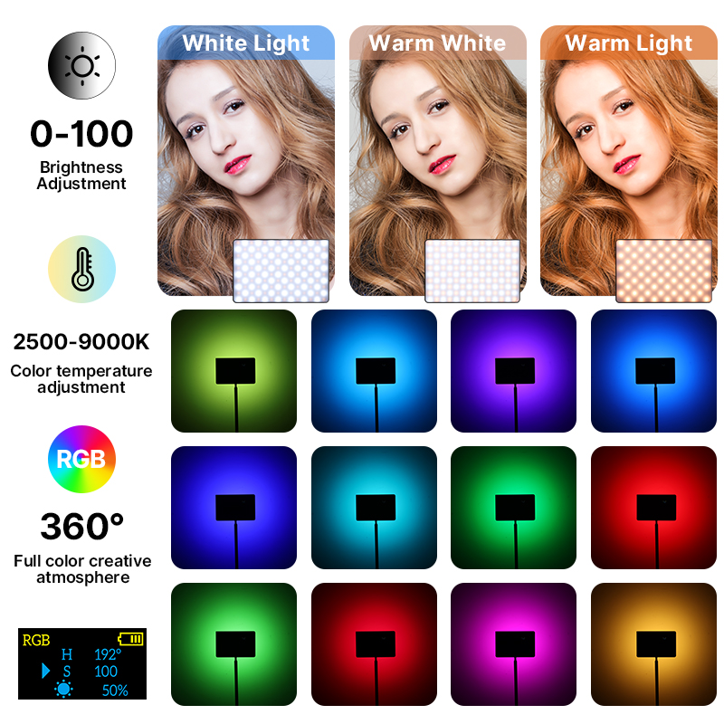 Ulanzi LT003 15W RGB luz de ví - Photography Lighting Continuous reseña y precio