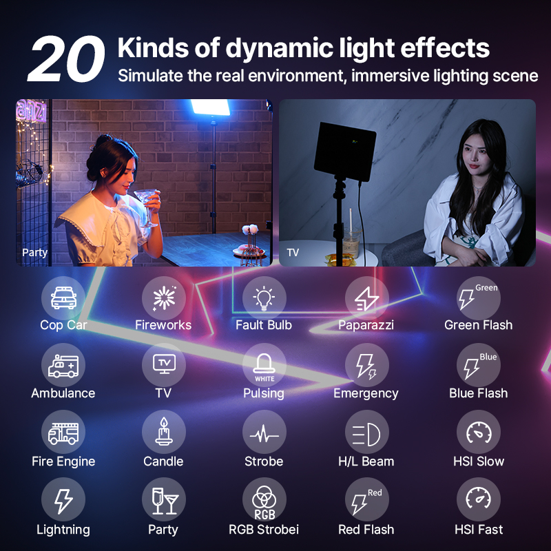 Ulanzi LT003 15W RGB luz de ví - Photography Lighting Continuous reseña y precio