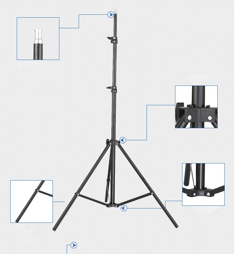 Soporte para proyector, trípod - Photography Video Lighting Kit With Adjustable Tripod Stand reseña y precio