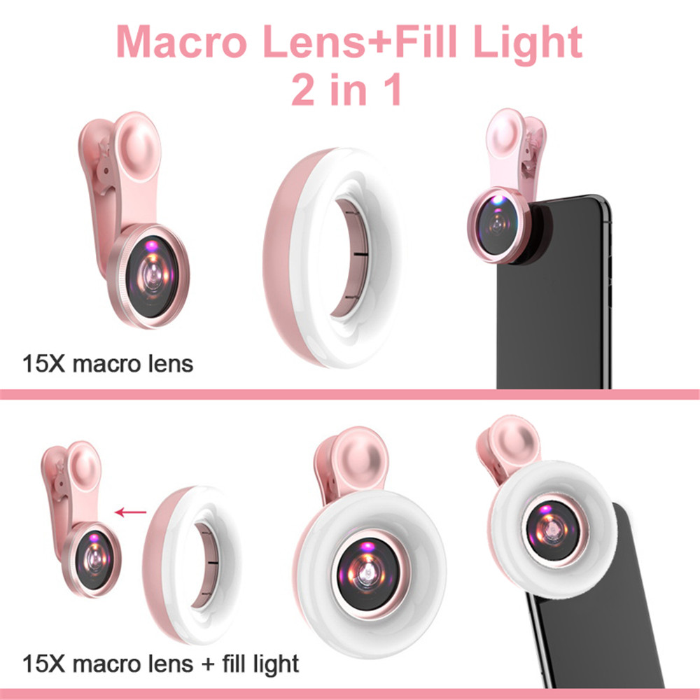 Lente móvil 15X lente Macro te - Photography Lighting Continuous reseña y precio