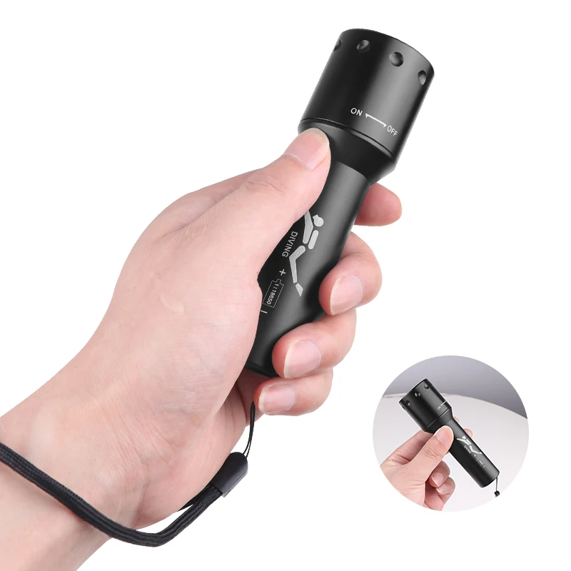 Nueva Linterna de Buceo LED T6 - Photography Lighting reseña y precio