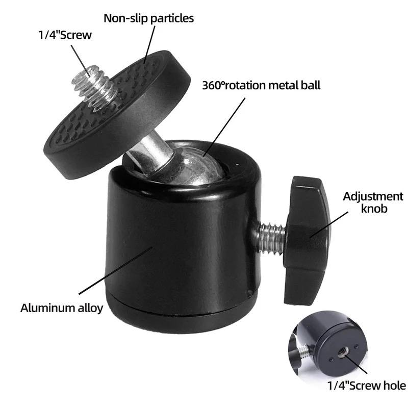 Adaptador de Cabezal de Cámara - Photography Video Lighting Kit With Adjustable Tripod Stand reseña y precio