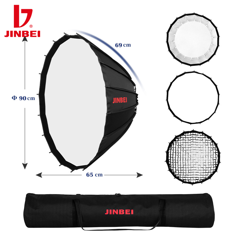 JINBEI - Softbox Parabólico Re - Parabolic Umbrella Deep reseña y precio